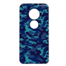 Capa para Motorola Moto E5 Play Case2you - Camuflada Azul